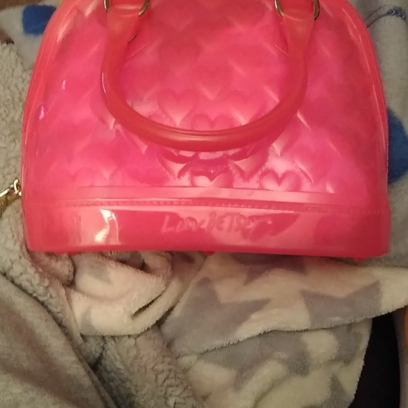 Betsy Johnson jelly mini pink bag - Picture 2 of 5